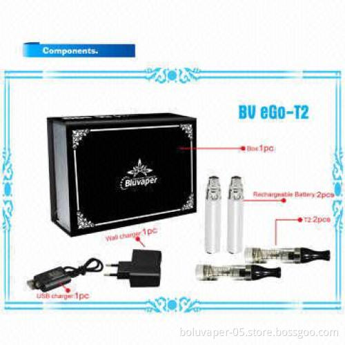 New Arrival Clearomizers, T2 Holds up to 2.4mL E-liquid, Lasts 1200 Puffs
